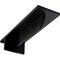 Ekena Millwork Heaton Hidden Support Steel Bracket w/ 6" Support Depth, Powder Coated Black 3"W x 10"D x 2"H BKTM03X10X02HEPBL - alternate 1
